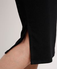 Saia-Feminina-Midi-Canelada-com-Fenda-Preta-9840589-Preto_4