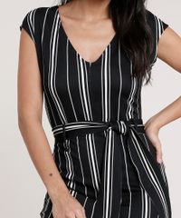 Vestido-Feminino-Curto-Listrado-com-Faixa-para-Amarrar-Sem-Manga-Preto-9633497-Preto_4