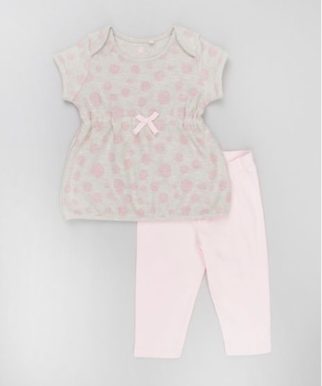 Conjunto-de-Blusa-em-Moletom-Estampada-Bege---Calca-Legging-Rosa-Claro-8466443-Rosa_Claro_1