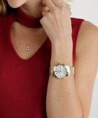 Kit-de-Relogio-Analogico-Champion-Feminino---Colar---Brinco---CN26546W-Dourado-8630243-Dourado_2