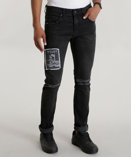 Calca-Jeans-Skinny-Batman-Preta-8582257-Preto_1 Calca-Jeans-Skinny-Batman-Preta-8582257-Preto_1