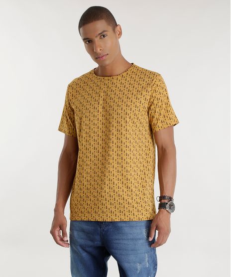 Camiseta-Estampada-de-Flechas-Caramelo-8581051-Caramelo_1