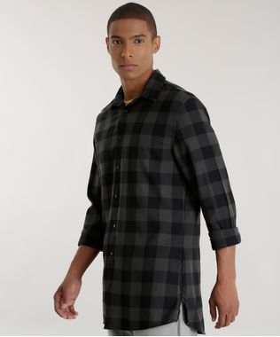 Camisa-Longa-Xadrez-em-Flanela-Chumbo-8448813-Chumbo_1