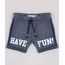 Bermuda-Infantil--Have-Fun--em-Moletom-Mescla-com-Cordao-Azul-Marinho-9678143-Azul_Marinho_1
