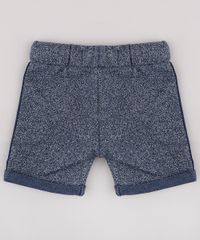 Bermuda-Infantil--Have-Fun--em-Moletom-Mescla-com-Cordao-Azul-Marinho-9678143-Azul_Marinho_2