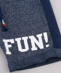 Bermuda-Infantil--Have-Fun--em-Moletom-Mescla-com-Cordao-Azul-Marinho-9678143-Azul_Marinho_5