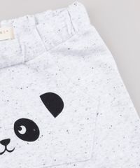 Bermuda-Infantil-em-Moletom-com-Estampa-de-Panda-e-Bolso--Cinza-Mescla-9678147-Cinza_Mescla_4