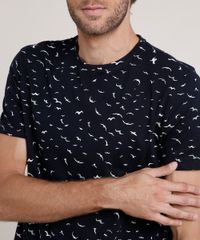 Camiseta-Masculina-Estampada-de-Passaros-Manga-Curta-Gola-Careca-Azul-Marinho-9771652-Azul_Marinho_4