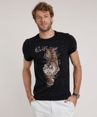 Camiseta-Masculina-Slim-Fit-Tigre-Manga-Curta-Gola-Careca-Preta-9806125-Preto_1