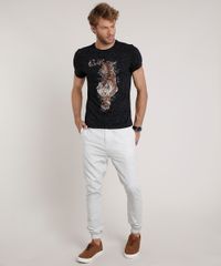 Camiseta-Masculina-Slim-Fit-Tigre-Manga-Curta-Gola-Careca-Preta-9806125-Preto_3