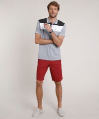 Bermuda-de-Sarja-Masculina-Estampada-Mini-Print-Vermelha-9763901-Vermelho_3