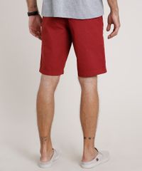 Bermuda-de-Sarja-Masculina-Estampada-Mini-Print-Vermelha-9763901-Vermelho_4