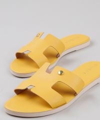 Rasteira-Slide-Feminina-Oneself-com-Recortes-Amarela-9728904-Amarelo_2