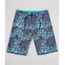 Bermuda-Surf-Infantil-Estampado-de-Folhagens-com-Cordao-Chumbo-9794642-Chumbo_1
