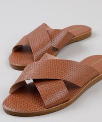 Rasteira-Feminina-Oneself-Tresse-com-Tiras-Cruzadas-Marrom-9728906-Marrom_2