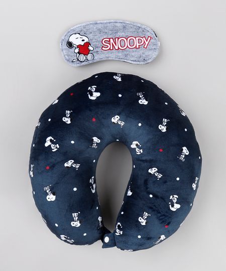 Kit-de-Apoio-de-Pescoco-Snoopy-Estampado---Tapa-Olho-Azul-Marinho-9751217-Azul_Marinho_1