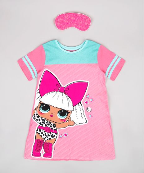 Camisola-Infantil-Lol-Surprise-Manga-Curta---Tapa-Olho--Rosa-9762296-Rosa_1