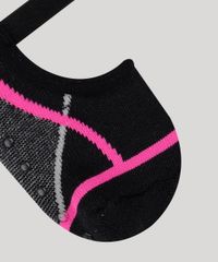 Meia-Sapatilha-Feminina-Estampada-Geometrica-Preta-9805183-Preto_2