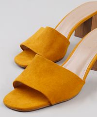 Tamanco-Feminino-Oneself-Salto-Quadrado-Medio-em-Suede-Mostarda-9823569-Mostarda_2