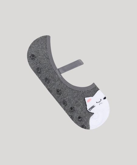 Meia-Sapatilha-Feminina-Estampada-de-Gato-Cinza-Escuro-9805181-Cinza_Escuro_1 Meia-Sapatilha-Feminina-Estampada-de-Gato-Cinza-Escuro-9805181-Cinza_Escuro_1
