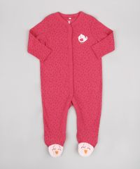 Macacao-Infantil-com-Patch-de-Passarinho-Estampado-Manga-Longa-Rosa-Escuro-9679743-Rosa_Escuro_1