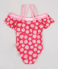 Maio-Infantil-com-Babado-Estampado-de-Morango-Protecao-UV50--Rosa-Escuro-9740195-Rosa_Escuro_2