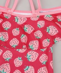Maio-Infantil-com-Babado-Estampado-de-Morango-Protecao-UV50--Rosa-Escuro-9740195-Rosa_Escuro_4