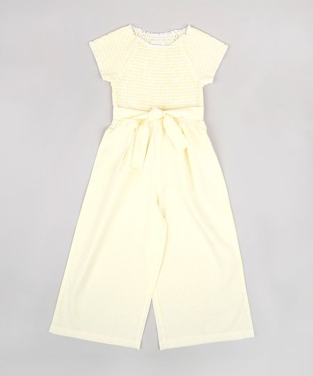 Macacao-Infantil-Pantacourt-Manga-Curta-com-Faixa-Amarelo-9678261-Amarelo_1