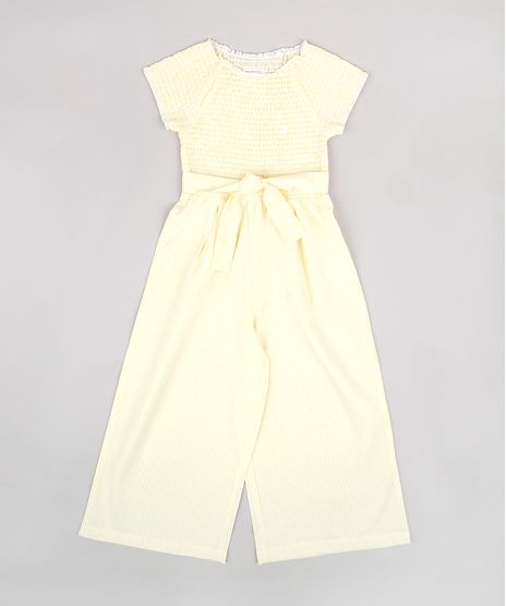 Macacao-Infantil-Pantacourt-Manga-Curta-com-Faixa-Amarelo-9678261-Amarelo_1