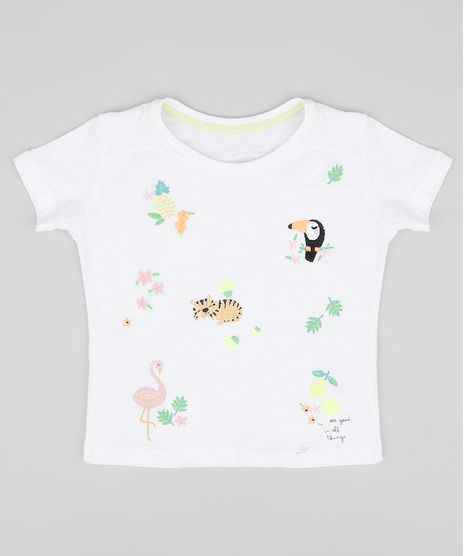 Blusa-Infantil-com-Estampa-de-Bichinhos-e-Bordado-Manga-Curta-Off-White-9762137-Off_White_1
