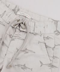 Bermuda-de-Sarja-Infantil-Estampada-de-Tubarao-Kaki-9761830-Kaki_3