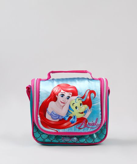 Lancheira-Termica-Escolar-Infantil-Pequena-Sereia-Ariel-com-Brilho-Verde-Agua-9593031-Verde_Agua_1