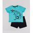 Conjunto-Infantil-de-Camiseta-Dinossauro-Manga-Curta-Verde-Agua---Short-em-Moletom--Preto-9843690-Preto_1