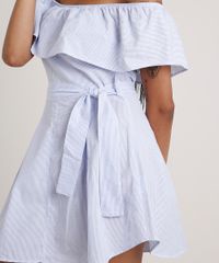 Vestido-Feminino-Curto-Ciganinha-Listrado-com-Faixa-para-Amarrar-Manga-Curta-Azul-Claro-9741745-Azul_Claro_4
