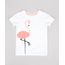 Blusa-Infantil-com-Estampa-de-Flamingo-com-Textura-Manga-Curta-Off-White-9748625-Off_White_1
