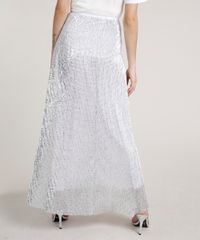 Saia-Feminina-Mindset-Longa-em-Tule-com-Paetes-Prateada-9872418-Prateada_2