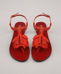 Rasteira-Feminina-Salinas-Floral-em-Couro-com-Tassel-Vermelha-9800938-Vermelho_5