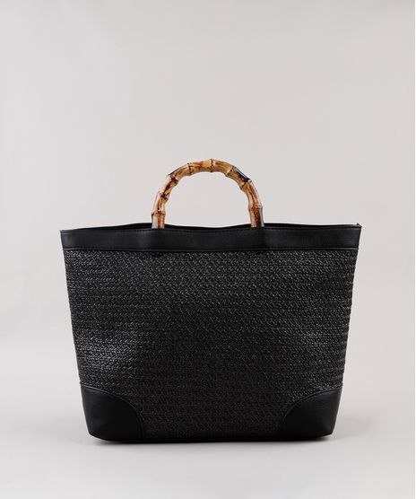 Bolsa-Feminina-Tote-Media-Tresse--Preta-9614939-Preto_1