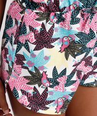Macaquinho-Infantil-Ciganinha-Barbie-Estampado-de-Folhagem-Manga-Curta-Off-White-9805835-Off_White_4