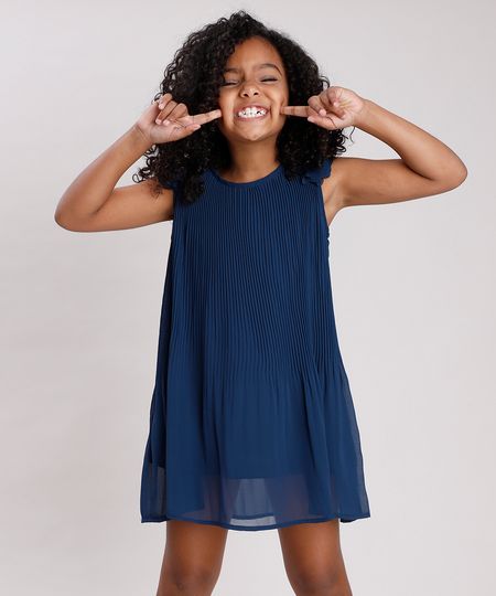 Vestido-Infantil-Plissado-com-Flores-Sem-Manga-Azul-Marinho-9678263-Azul_Marinho_1 Vestido-Infantil-Plissado-com-Flores-Sem-Manga-Azul-Marinho-9678263-Azul_Marinho_1