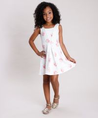 Vestido-Infantil-Texturizado-Estampado-Floral-Sem-Manga-Branco-9787567-Branco_3