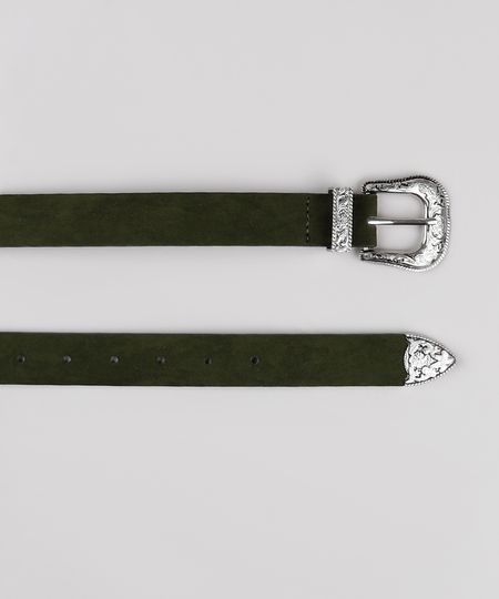 Cinto-Feminino-em-Suede-com-Fivela-Western-Verde-Escuro-9735255-Verde_Escuro_1 Cinto-Feminino-em-Suede-com-Fivela-Western-Verde-Escuro-9735255-Verde_Escuro_1