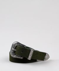 Cinto-Feminino-em-Suede-com-Fivela-Western-Verde-Escuro-9735255-Verde_Escuro_4