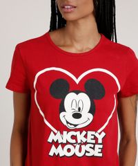 Pijama-Feminino-Mickey-Manga-Curta--Vermelho-Escuro-9638679-Vermelho_Escuro_3