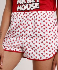 Pijama-Feminino-Mickey-Manga-Curta--Vermelho-Escuro-9638679-Vermelho_Escuro_4