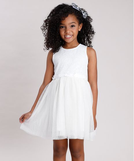 Vestido-Infantil-em-Tule-com-Brilho-e-Paete-Sem-Manga-Off-White-9682138-Off_White_1