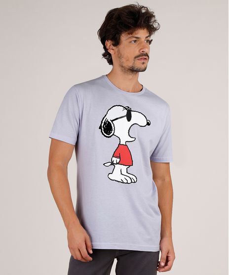 Camiseta-Masculina-Snoopy-Manga-Curta-Gola-Careca-Lilas-9800798-Lilas_1
