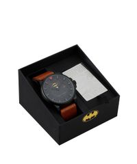 Kit-de-Relogio-Analogico-Mondaine-Batman---A-Queda-Do-Morcego-Masculino---Placa-Metalica---32130GPMGPH1-Marrom-9809093-Marrom_2