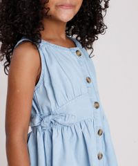 Vestido-Jeans-Infantil-com-Botoes-e-Laco-Azul-Claro-9845743-Azul_Claro_4
