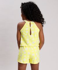 Macaquinho-Infantil-Halter-Neck-Estampado-Floral-com-Laco-Amarelo-9762704-Amarelo_2